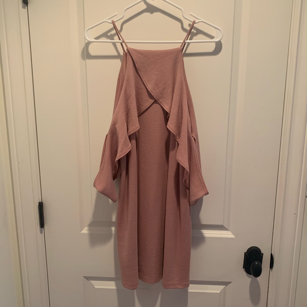 Open shoulder dress
